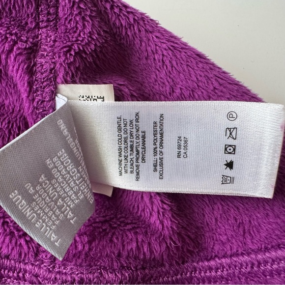 Columbia Kids’ Purple and Cream  Beanie Set - Picture 10 of 10